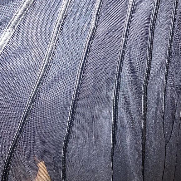 JS COLLECTIONS sz2 black sewn stripe design dress - Picture 8 of 8